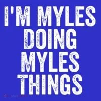 I'm Myles Doing Myles Things Gift Personalized First Name Gift Women's Long Sleeve Shirt thumb 2