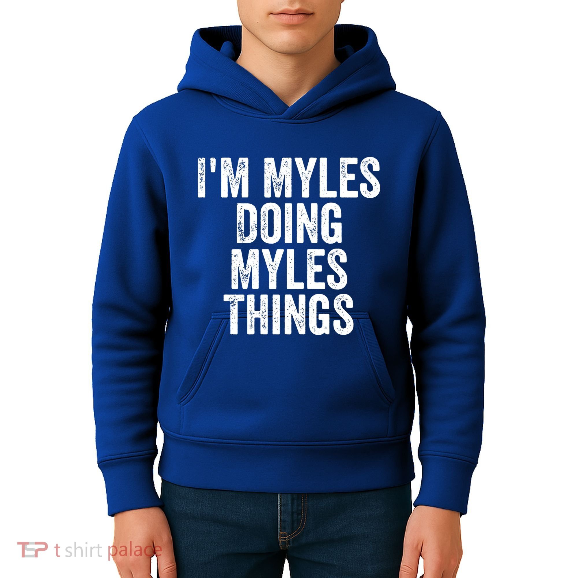 I'm Myles Doing Myles Things Gift Personalized First Name Gift Kids Hoodie