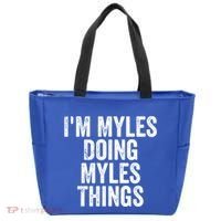 I'm Myles Doing Myles Things Gift Personalized First Name Gift Tote Bag thumb 0