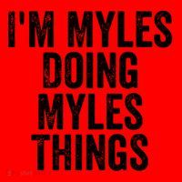 I'm Myles Doing Myles Things Gift Personalized First Name Gift Santa Hat thumb 1