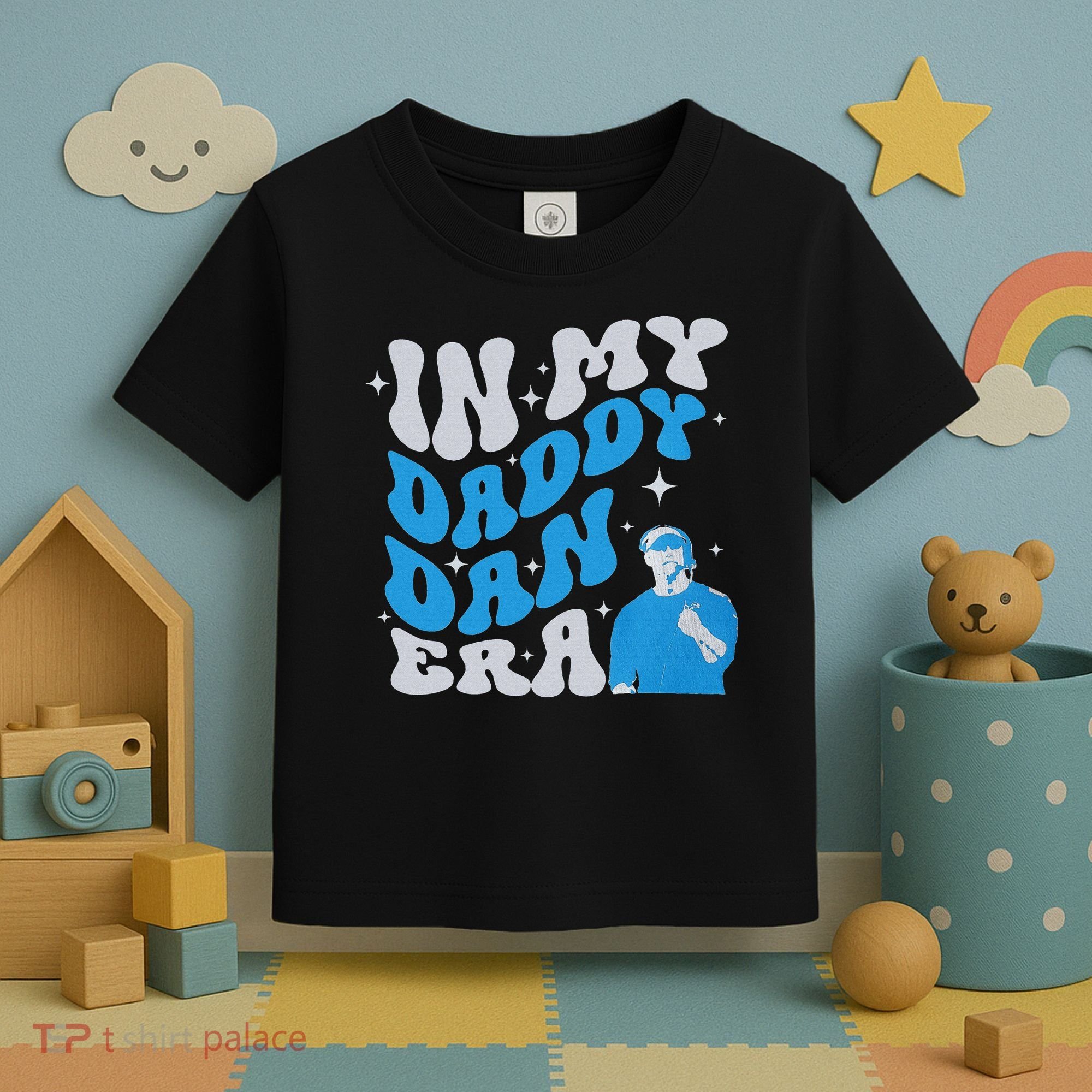 In My Daddy Dan Era Detroit Game Day Toddler T-Shirt