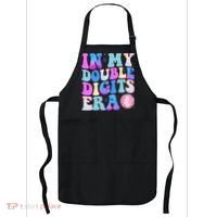 In My Double Digits Era 10 Year Old 10th Birthday Disco Apron thumb 0