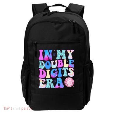 In My Double Digits Era 10 Year Old 10th Birthday Disco Backpack