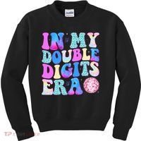 In My Double Digits Era 10 Year Old 10th Birthday Disco Kids Sweatshirt thumb 0