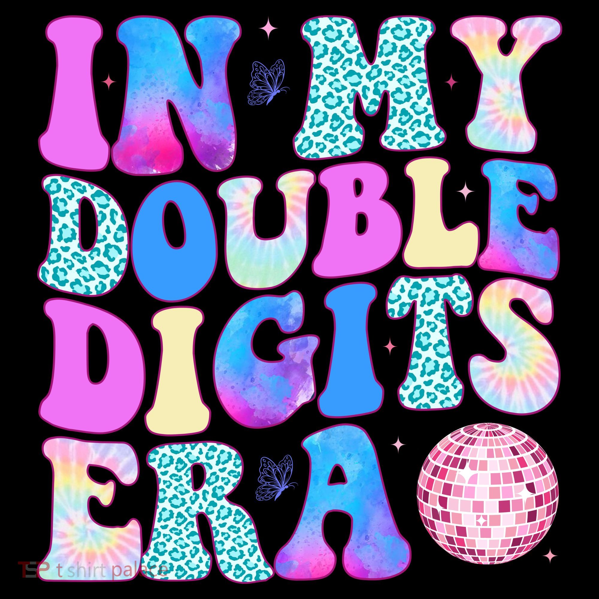 In My Double Digits Era 10 Year Old 10th Birthday Disco Kids Sweatshirt