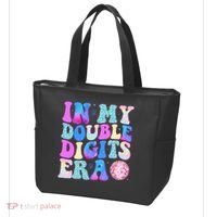 In My Double Digits Era 10 Year Old 10th Birthday Disco Tote Bag thumb 3