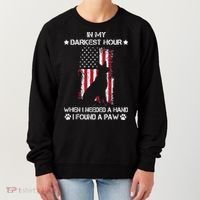 In My Darkest Hour When I Needed A Hand I Found A Paw Women's Sweatshirt thumb 0