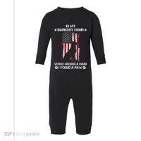 In My Darkest Hour When I Needed A Hand I Found A Paw Infant Fleece One Piece thumb 0