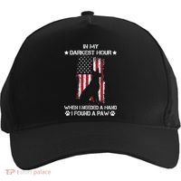 In My Darkest Hour When I Needed A Hand I Found A Paw Five-Panel Snapback Cap thumb 0