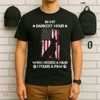 In My Darkest Hour When I Needed A Hand I Found A Paw T-Shirt thumb 6