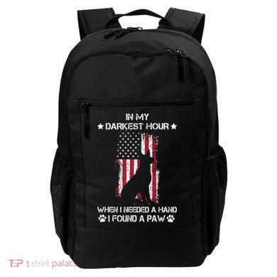 In My Darkest Hour When I Needed A Hand I Found A Paw Backpack