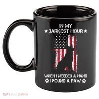 In My Darkest Hour When I Needed A Hand I Found A Paw 11oz C Handle Ceramic Mug thumb 2