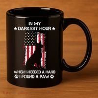 In My Darkest Hour When I Needed A Hand I Found A Paw 11oz C Handle Ceramic Mug thumb 3