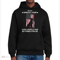 In My Darkest Hour When I Needed A Hand I Found A Paw District V.I.T. Heavyweight Hoodie thumb 0