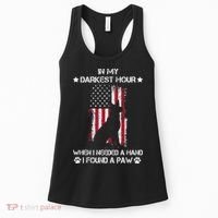 In My Darkest Hour When I Needed A Hand I Found A Paw Women's Tank Top thumb 0