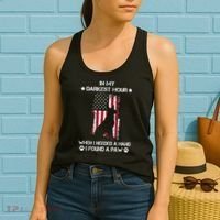 In My Darkest Hour When I Needed A Hand I Found A Paw Women's Tank Top thumb 2