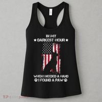 In My Darkest Hour When I Needed A Hand I Found A Paw Women's Tank Top thumb 3