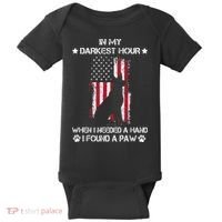 In My Darkest Hour When I Needed A Hand I Found A Paw Baby Bodysuit thumb 0