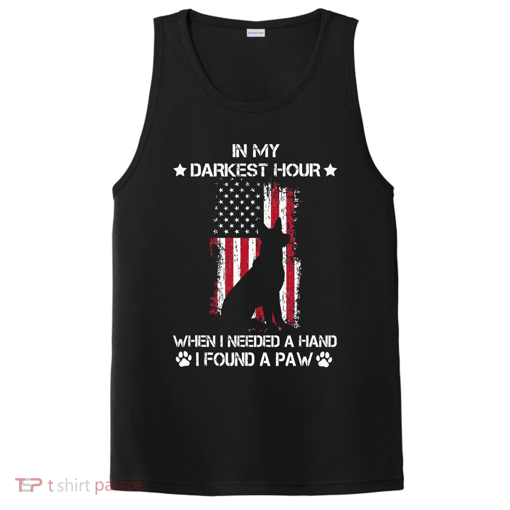 In My Darkest Hour When I Needed A Hand I Found A Paw PosiCharge Competitor Tank