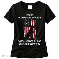 In My Darkest Hour When I Needed A Hand I Found A Paw Women's T-Shirt thumb 0