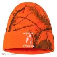 In My Darkest Hour When I Needed A Hand I Found A Paw Kati Licensed 12" Camo Cuffed Beanie thumb 0