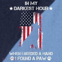 In My Darkest Hour When I Needed A Hand I Found A Paw Raglan Baseball Sleeve Shirt thumb 2