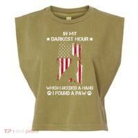 In My Darkest Hour When I Needed A Hand I Found A Paw Garment-Dyed Women's Muscle Tee thumb 0