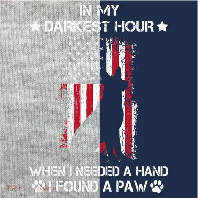 In My Darkest Hour When I Needed A Hand I Found A Paw Kids Colorblock Raglan Jersey