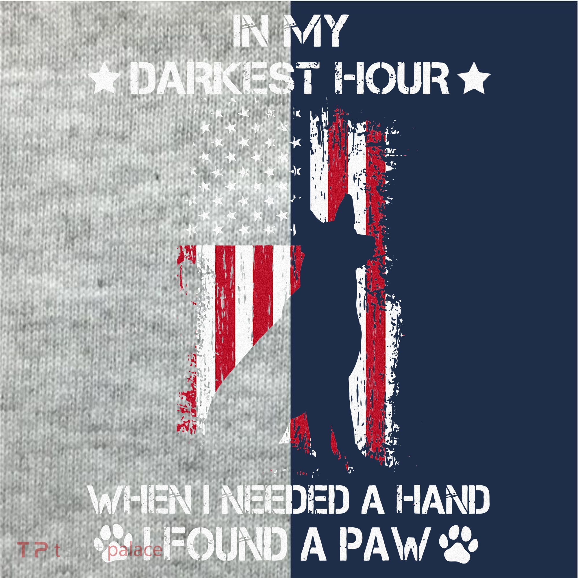 In My Darkest Hour When I Needed A Hand I Found A Paw Kids Colorblock Raglan Jersey