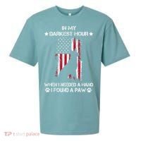 In My Darkest Hour When I Needed A Hand I Found A Paw Sueded Cloud Jersey T-Shirt thumb 0