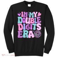 In My Double Digits Era Retro 10 Year Old 10th Birthday Girl Sweatshirt thumb 0