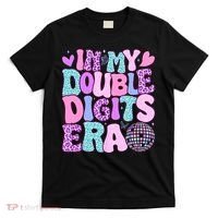 In My Double Digits Era Retro 10 Year Old 10th Birthday Girl T-Shirt thumb 0