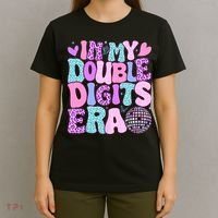 In My Double Digits Era Retro 10 Year Old 10th Birthday Girl T-Shirt thumb 4