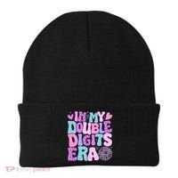 In My Double Digits Era Retro 10 Year Old 10th Birthday Girl Beanie thumb 0