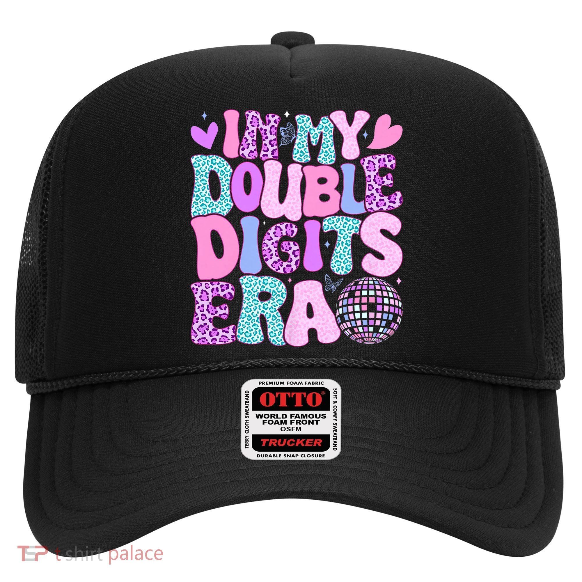 In My Double Digits Era Retro 10 Year Old 10th Birthday Girl Hat