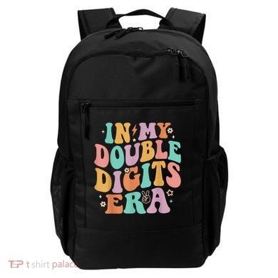 In My Double Digits Era Retro Groovy 10th Birthday Backpack