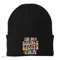 In My Double Digits Era Retro Groovy 10th Birthday Beanie thumb 0