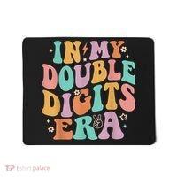 In My Double Digits Era Retro Groovy 10th Birthday Mousepad thumb 0