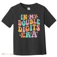 In My Double Digits Era Retro Groovy 10th Birthday Toddler T-Shirt thumb 0