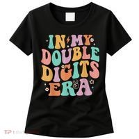 In My Double Digits Era Retro Groovy 10th Birthday Women's T-Shirt thumb 0