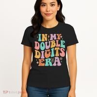In My Double Digits Era Retro Groovy 10th Birthday Women's T-Shirt thumb 4