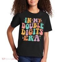 In My Double Digits Era Retro Groovy 10th Birthday Kids T-Shirt thumb 2
