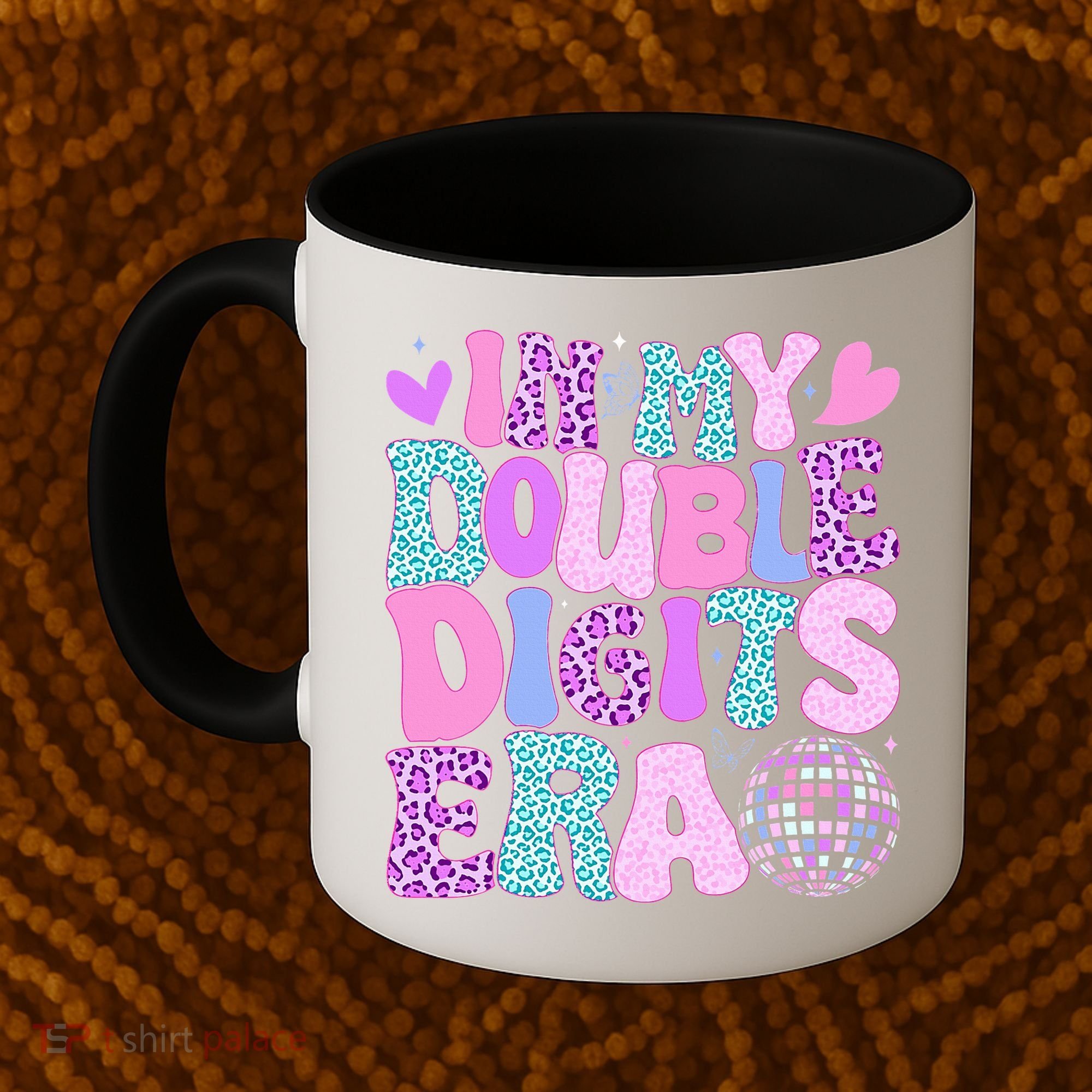 In My Double Digits Era Retro 10 Year Old 10th Birthday Coffee Mug