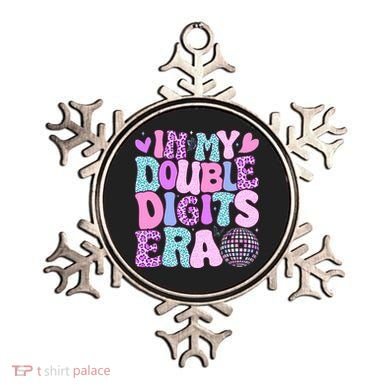 In My Double Digits Era Retro 10 Year Old 10th Birthday Ornament