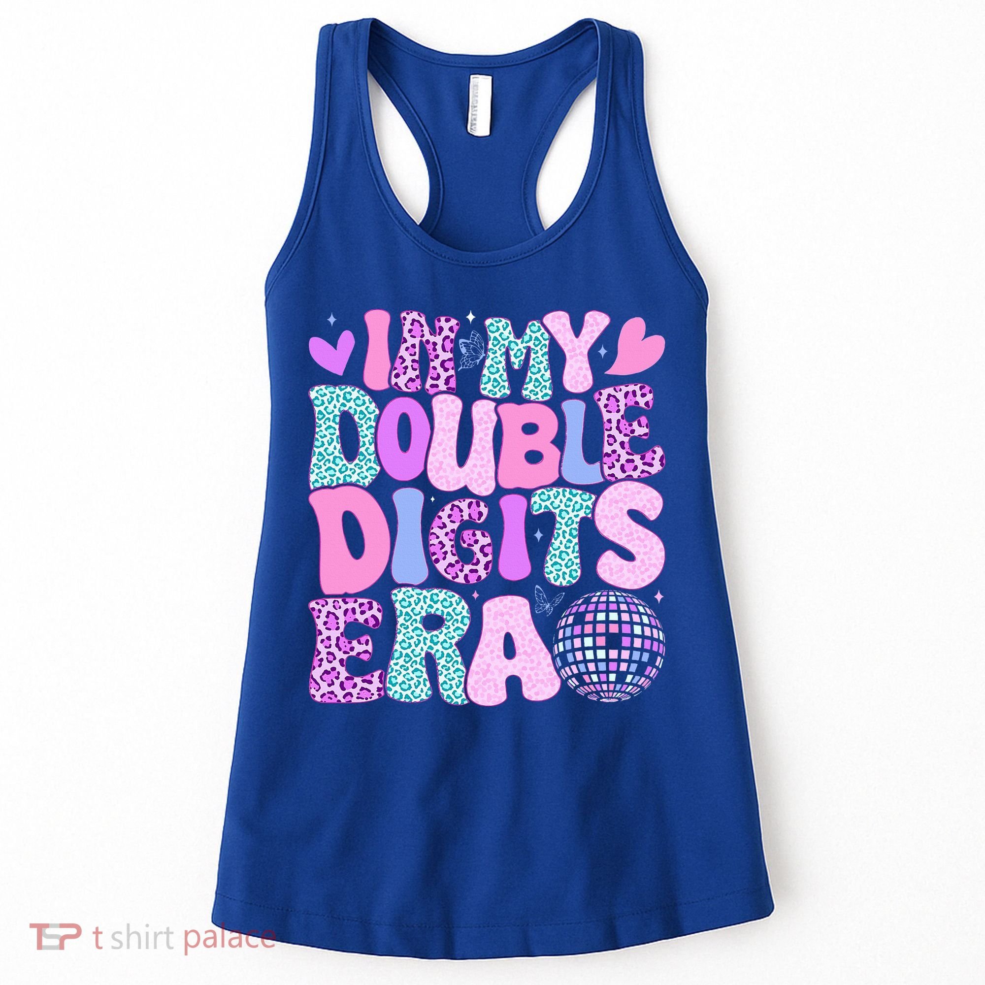 In My Double Digits Era Retro 10 Year Old 10th Birthday Women's Tank Top
