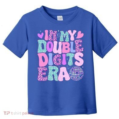 In My Double Digits Era Retro 10 Year Old 10th Birthday Toddler T-Shirt