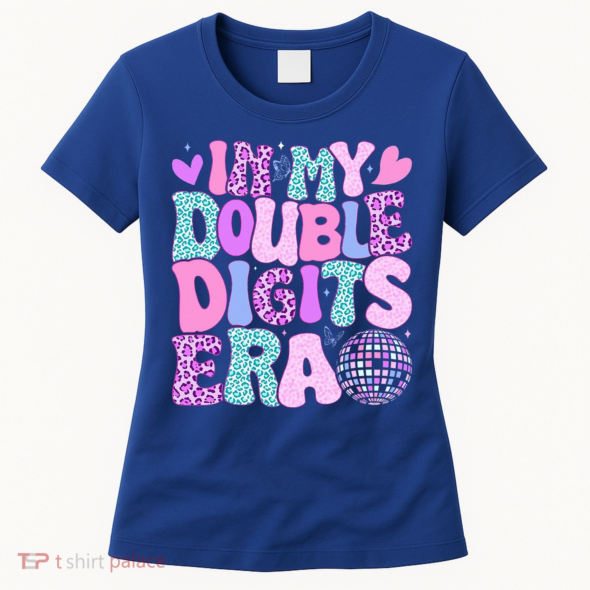 In My Double Digits Era Retro 10 Year Old 10th Birthday Women's T-Shirt