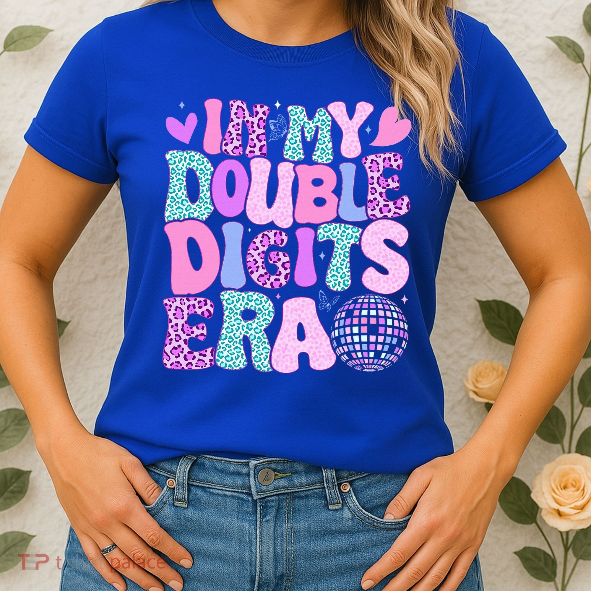 In My Double Digits Era Retro 10 Year Old 10th Birthday Women's T-Shirt