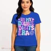 In My Double Digits Era Retro 10 Year Old 10th Birthday Women's T-Shirt thumb 4
