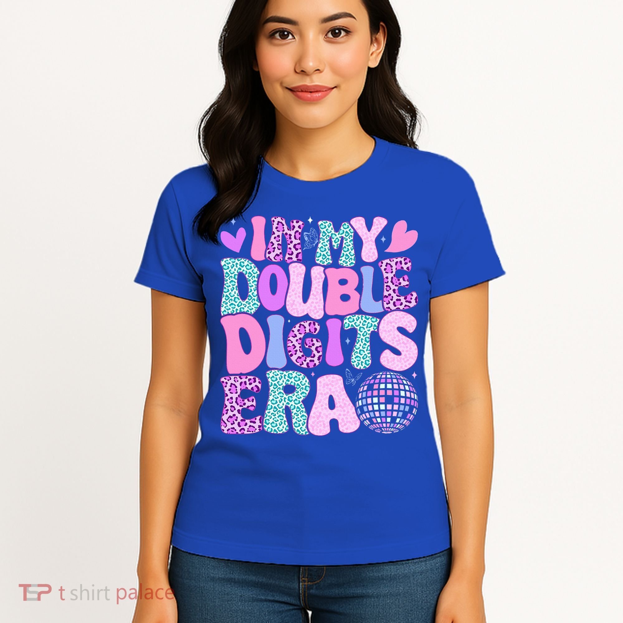 In My Double Digits Era Retro 10 Year Old 10th Birthday Women's T-Shirt